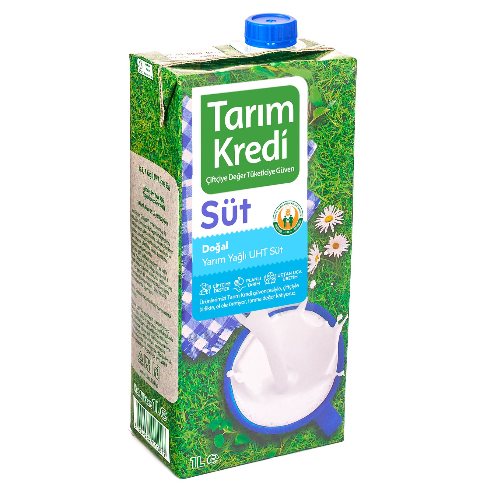 TK Yarım Yağlı Süt